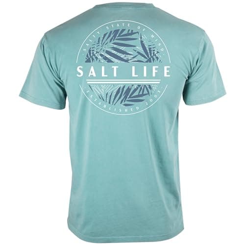 Salt Life Men's Comfortable Jungle Short Sleeve Tee for Casual Wear — Seaspray