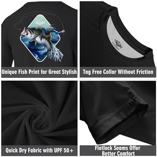 Palmyth Fishing Shirts for Men Long Sleeve UPF 50+ Sun Protection Tee
| Palmyth Men's Long Sleeve Fishing Shirt UPF 50+