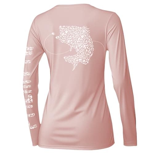 Palmyth Women's UPF 50+ Sun Protection Fishing Shirts for Outdoor Adventure
| Palmyth Women's UPF 50+ Long Sleeve Fishi — Pink / Largemouth Bass
