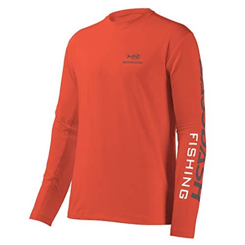UV Protection Fishing T-Shirts for Men Global Recycled Standard UPF 50+
| Men's Long Sleeve Fishing T-Shirt UV Protecti — Coral Red/Dark Grey Logo
