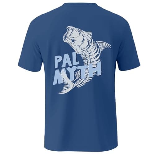 Palmyth Men's Sun Protection Fishing Shirt Short Sleeve UPF 50+ SPF Clothing
| Palmyth Men's UV Protection Fishing Shir — Navy / Tarpon Bone