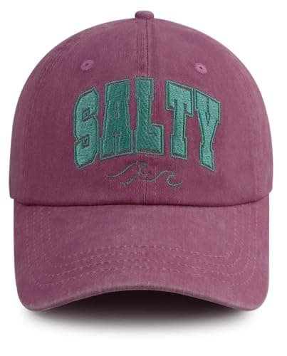 Fun Adjustable Cotton Embroidered Baseball Caps for Women Men at Salty Hats
| Women Men Salty Hats Funny Adjustable Cot