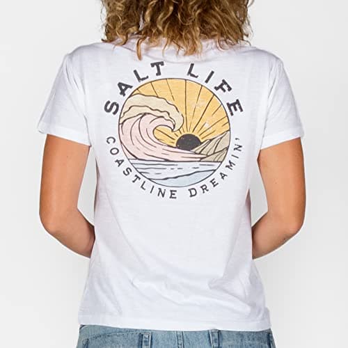 Salt Life Women's Coastline Dreamin Short Sleeve Boyfriend Tee Soft Cotton Comfort
| Salt Life Women's Coastline Dreami