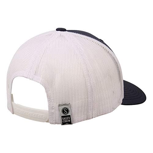 Salty Crew Men's Fish Logo Retro Trucker Hat - Premium Cotton, Unisex Adjustable Baseball Hat for Adults