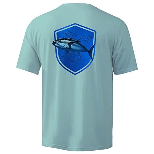 Palmyth Men's Sun Protection Fishing Shirt Short Sleeve UPF 50+ SPF Clothing
| Palmyth Men's UV Protection Fishing Shir — Glacier / Tuna Pursuit