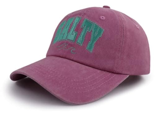 Fun Adjustable Cotton Embroidered Baseball Caps for Women Men at Salty Hats
| Women Men Salty Hats Funny Adjustable Cot