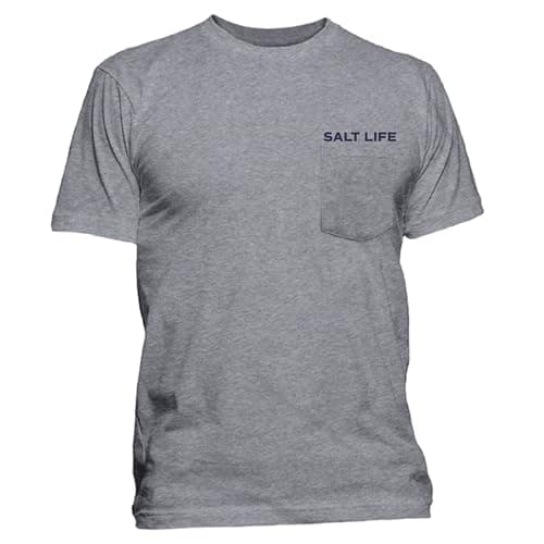 Salt Life Men's Tactical Camo Short Sleeve Tee + Size: Medium + Color: Black + 100% Polyester Transitional Fabric + Idea