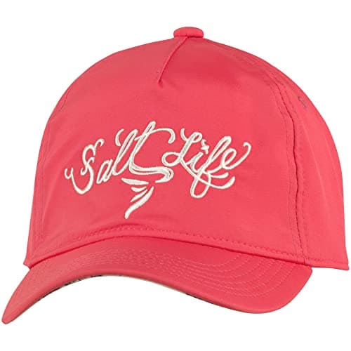 Salt Life Girls' SALTY MERMAID YOUTH HAT - Fashionable Summer Beach Hat for Girls | Wide Brim Protection | Youth Size 21 — Flamingo