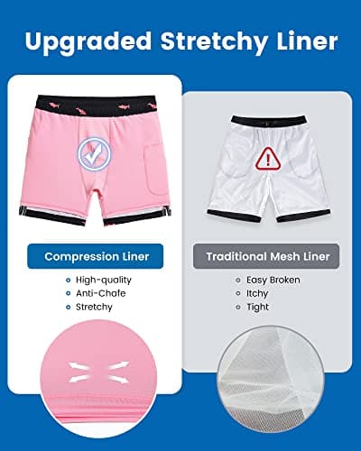 Maamgic 2 in 1 Mens Swim Trunks 7 Inch Swim Shorts - Recycled Material - Swimming, Beach - Durable and Comfortable - 32