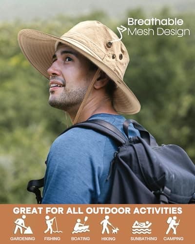 FURTALK Men's Fishing Hats UPF 80+ Sun Protection Outdoor Hiking Hats
| FURTALK Foldable Wide Brim Sun Hats for Men Fis