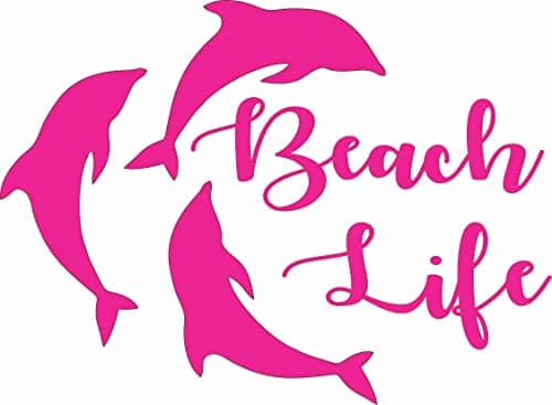 Beach Life Dolphins Ocean Turquoise Blue Die Cut Vinyl Window Decal for Car/Truck
Beach Life Dolphins Ocean Die Cut Viny — Pink