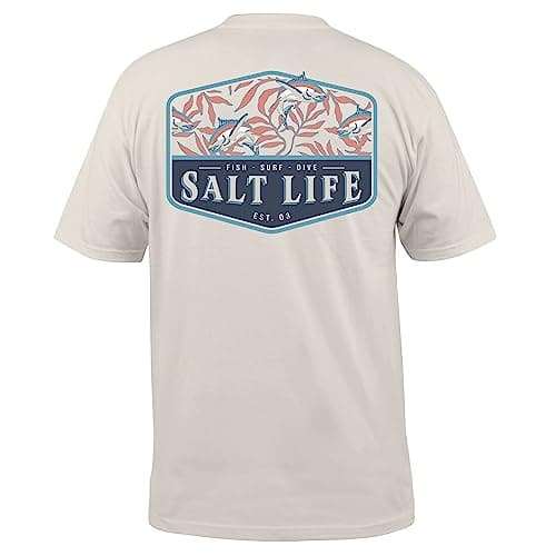 Salt Life Men's Rockin' Lobster Short Sleeve Tee + Summer Wear + Men + Beach Vacation + Stylish Design + 100% Cotton + U