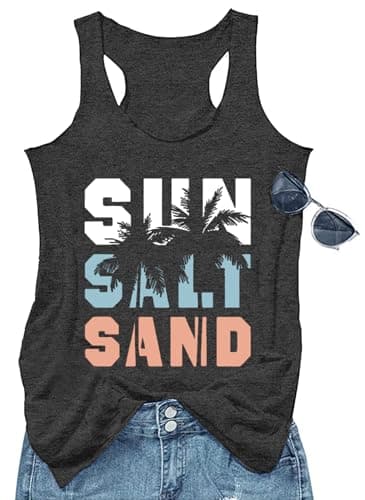 GEMLON Women's Summer Tank Tops for Women in Loose Graphic Basic Casual Shirts
| GEMLON Loose Summer Sleeveless Tank To — Tree&black