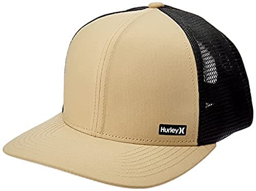 Hurley Men's H2O-Dri League Baseball Caps - Snapback Closure Classic Trucker Hats (S-XL)  
Hurley Men's H2O-Dri League B — Khaki/Black