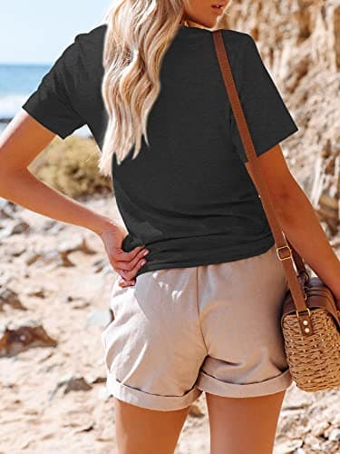 Binshre Women's Beach Shirts Hawaiian Graphic Tees for Summer Vacation
| Binshre Vintage Tshirts for Women Yellow Graph