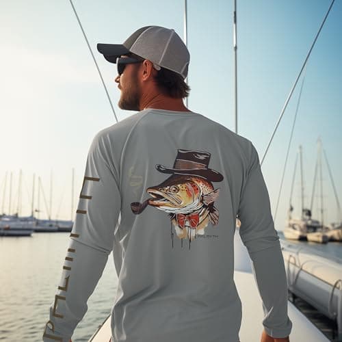 Palmyth Men's Long Sleeve UPF 50+ Fishing Shirt Sun Protection Tee
| Palmyth Men's Long Sleeve UPF 50+ Fishing T-Shirt