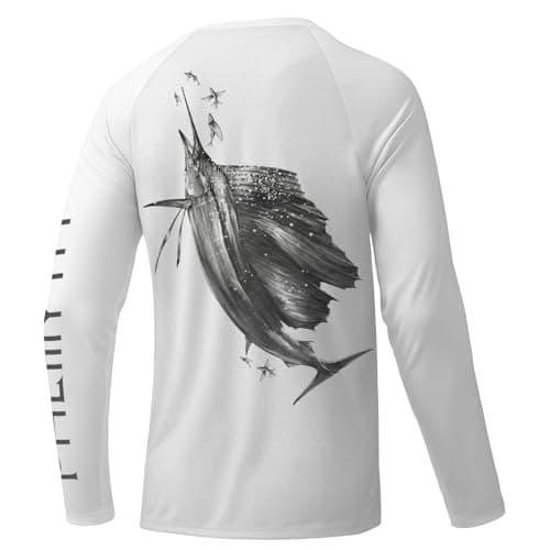 Palmyth Men's Long Sleeve UPF 50+ Fishing Shirt Sun Protection
| Palmyth Men's Long Sleeve UV T-Shirt for Fishing Sun P — White / Sailfish