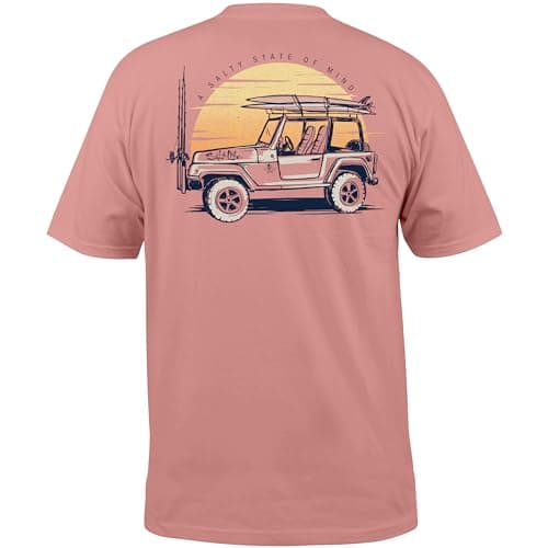 Salt Life Men's Fishin' Short Sleeve Tee 4-Wheel Style Surfboard Graphic
| Salt Life Men's Fishin' Short Sleeve Tee Per — Pink Clay
