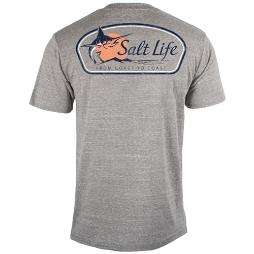 Salt Life Men's Marlin Sun Coast Short Sleeve Tee - Stylish Casual Shirt for Men, Surf-Inspired Design, Perfect for Beac