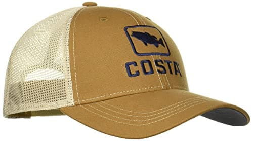 Costa Del Mar Tuna Trucker Hat for Men and Women with UV Protection and Adjustable Fit
| Costa Del Mar Tuna Trucker Hat — Working Brown