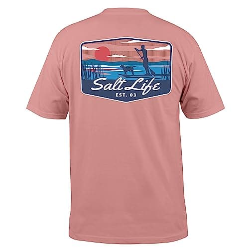 Salt Life Men's Doggy Paddle Short Sleeve Tee for Casual Summer Wear