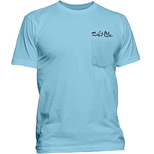 Salt Life Men's Standard Liquid Depth Badge Short Sleeve Tee for Casual WearComfortable Cotton Fabric, Multiple Sizes Av