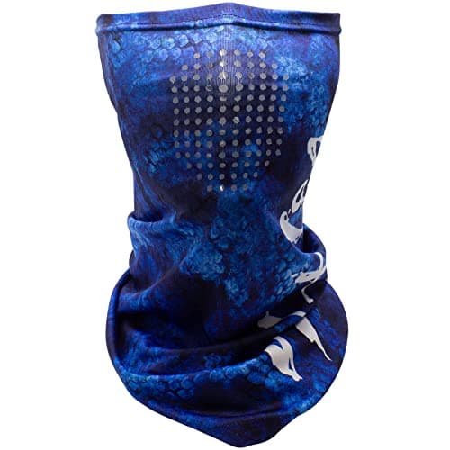 Salt Life unisex-adult athletic face shield for outdoor activities UV protection clear vision lightweight designmedium s — Malibu Blue