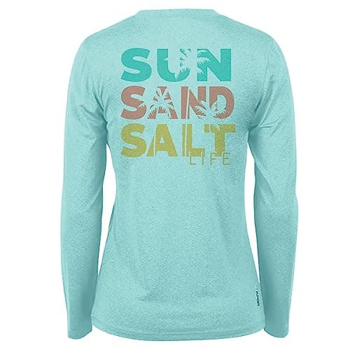 Salt Life Women's Sun Protection Long Sleeve Performance Tee for Outdoor Activities