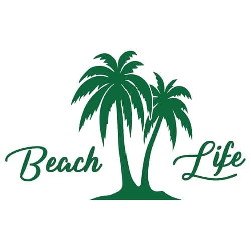 JMM00291 Teal 5-Inches UV Resistant Beach Palm Tree Decal for Car Windows
| Premium Quality Teal 5-Inches Beach'n Ocean — Forest Green