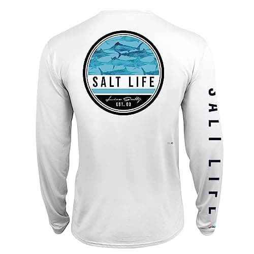 Salt Life Men's Marlin Retreat Long Sleeve Performance Pocket Tee + [Core Keyword: Performance] + [Attribute: Long Sleev