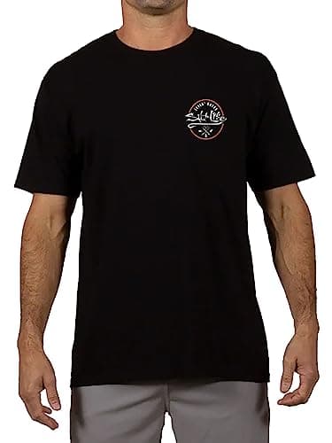 Salt Life Men's Playin' Hookie Short Sleeve Tee - Casual & Stylish Shirt for Men, Perfect for Beach and Summer Days, Bre — Black