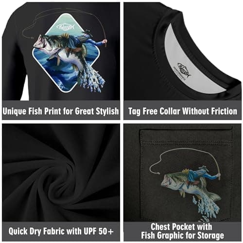 Palmyth Men's Long Sleeve UPF 50+ Fishing Shirts for Sun Protection
| Palmyth Men's Sun Protection Long Sleeve Fishing