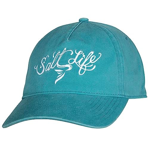 Salt Life Women's Summer Sun Protection Mermaid Hat with Wide Brim and Adjustable Strap — Sea Green