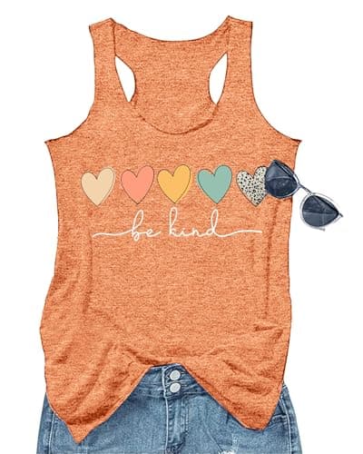 GEMLON Women's Summer Tank Tops for Women in Loose Graphic Basic Casual Shirts
| GEMLON Loose Summer Sleeveless Tank To — Be&orange