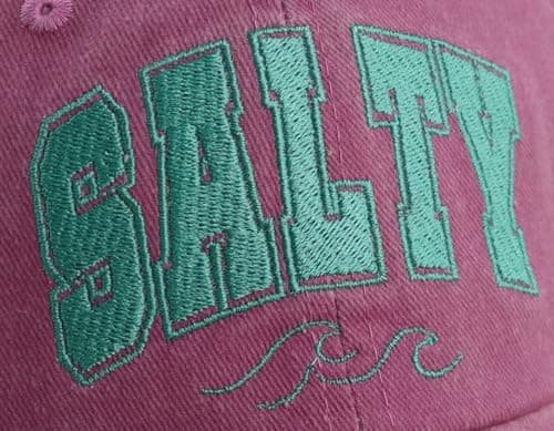 Fun Adjustable Cotton Embroidered Baseball Caps for Women Men at Salty Hats
| Women Men Salty Hats Funny Adjustable Cot
