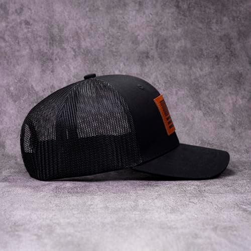 WOLF91WIN Men's American Flag Bass Fishing Trucker Hat – Gifts for Men, Fishing Gifts for Dad