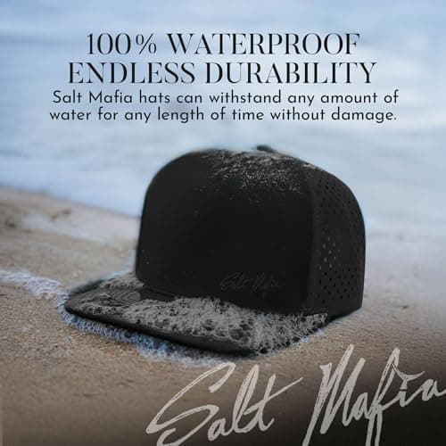 Salt Mafia Performance Waterproof Snapback Hat for Men - Surf and Outdoor Adventures