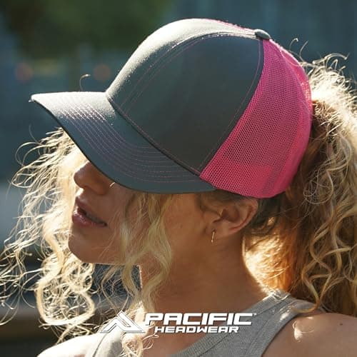 Pacific Headwear Snapback Trucker: Stylish Unisex Cap for Everyday WearComfortable All-Day Cap for Men and WomenSnapback