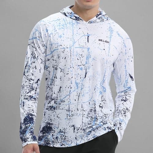 UPF 50+ Sun Protection Men's Hoodie Shirt for Fishing and Hiking
| Lightweight UPF 50+ Men's Hoodie Shirt for UV Protec