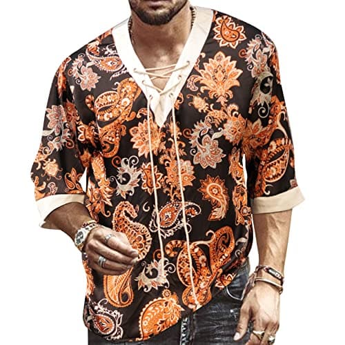 Rela Bota Men's V-Neck Short Sleeve Beach Shirt Printing Yoga Top
| Rela Bota Men's Short Sleeve Beach V-Neck Drawing S — Black