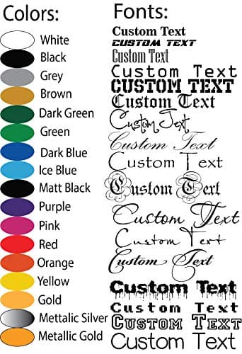 Personalized Name Custom Vinyl Sticker Car Window Decal - JDM Automotive Vinyl Lettering
| Custom Vinyl Sticker Boat Wi