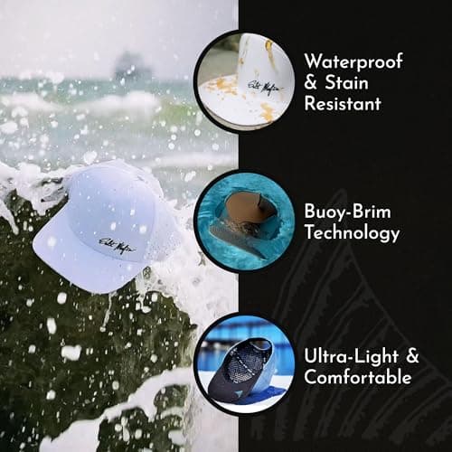 Salt Mafia Performance Waterproof Snapback Hat for Men - Surf and Outdoor Adventures