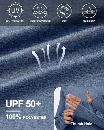 UPF 50+ Mens Fishing Shirts for Hiking and Running
| UV Sun Hoodie Long Sleeve Shirts for Fishing and Swimming
| Global
