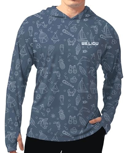 UPF 50+ Sun Protection Men's Hoodie Shirt for Fishing and Hiking
| Lightweight UPF 50+ Men's Hoodie Shirt for UV Protec — C-premium Grey