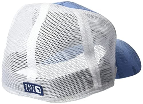 Salt Life Men's Fashionable Scaled Rogue Hat for Outdoor Adventures with UV Protection, Wide Brim Design, .Size: Medium,