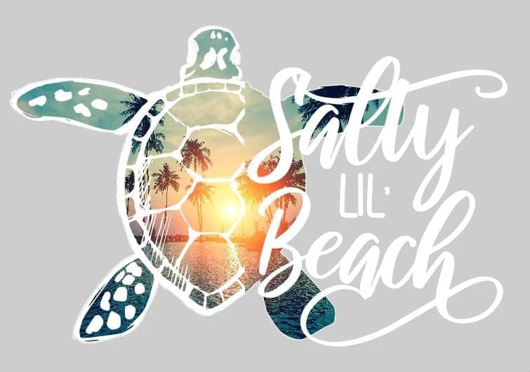 Salty Lil' Beach Ocean Life Decal Sticker Vinyl for Car Bumpers
| Sea Turtle Beach Ocean Life Decal Sticker Vinyl for V