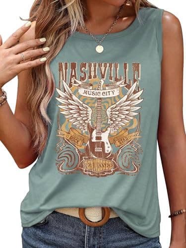 Lanmertree On Cruise Time Women's Summer Coconut Tree Sleeveless Shirts for Casual Beach Vacation
| Lanmertree Women's — Nashville-blue