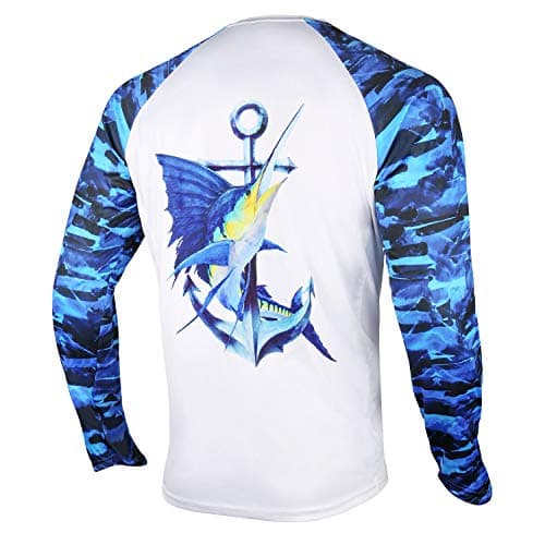 Palmyth Men's Long Sleeve Fishing Shirt Sun Protection UV UPF 50+ T-Shirt
| Palmyth Men's Long Sleeve Sun Protection UV — Sailfish/Anchor