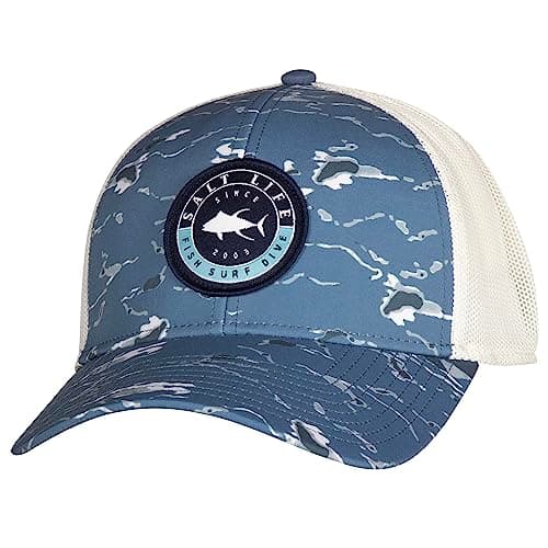 Salt Life Men's Tactical Camo Hat + Core Keyword + Attribute + Target Audience + Usage Scenario + Feature + Specificatio — Elemental Blue