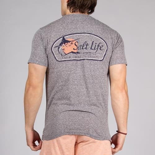 Salt Life Men's Marlin Sun Coast Short Sleeve Tee - Stylish Casual Shirt for Men, Surf-Inspired Design, Perfect for Beac